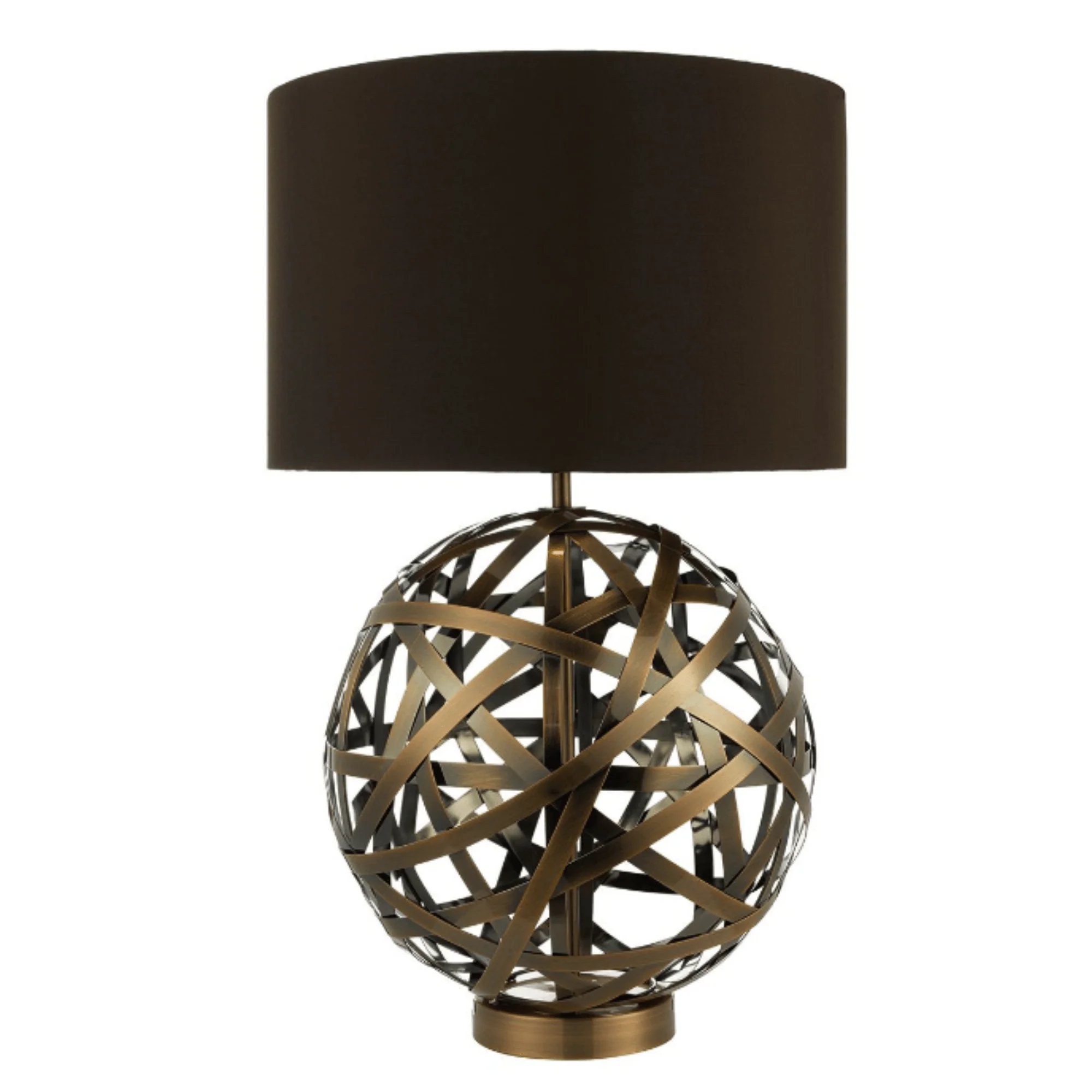 Voyage TL Woven Antique Copper Ball with Matching Lined Shade.