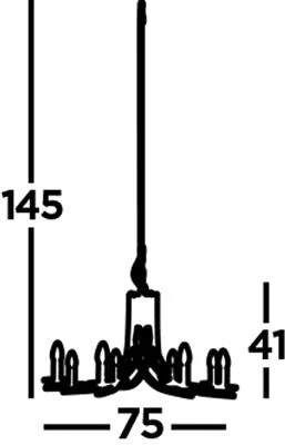 Vulcan 5/8Lt Multi-Arm Pendant -  Various Finishes - Image 15