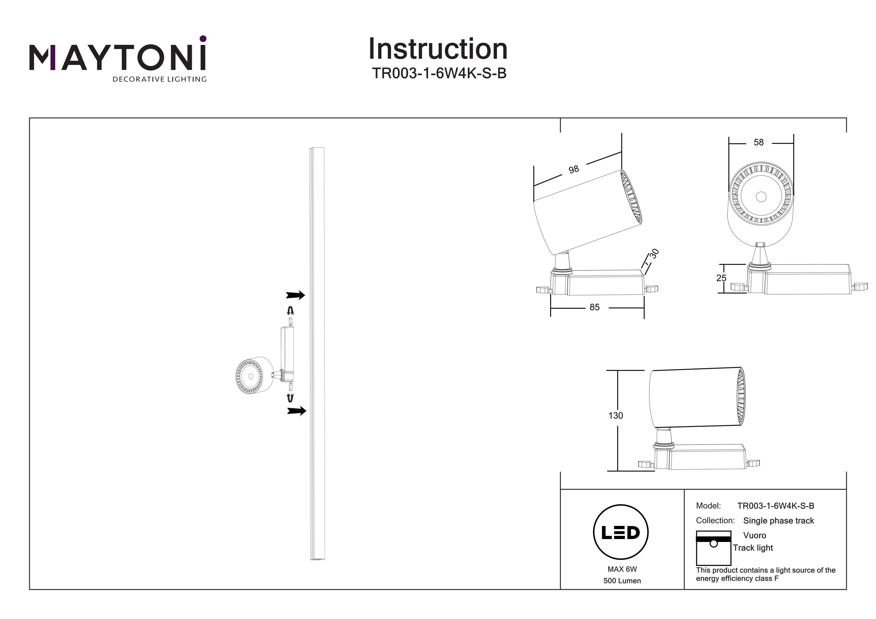 Vuoro Unity Track Lighting -Integrated LED - Image 168