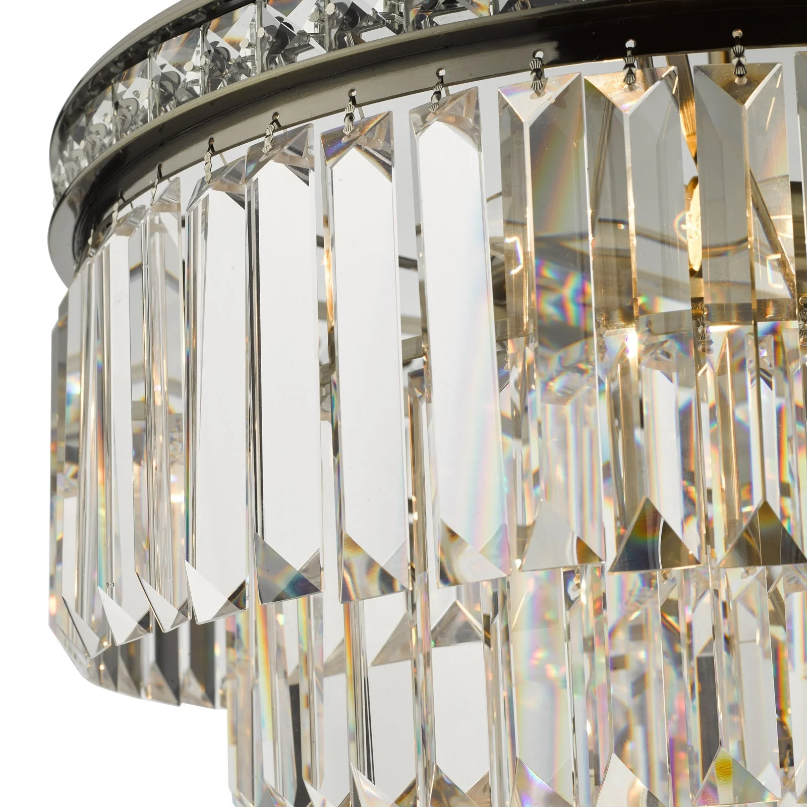 Vyana 4 Light Crystal Ceiling Light - Various Finishes - Image 10