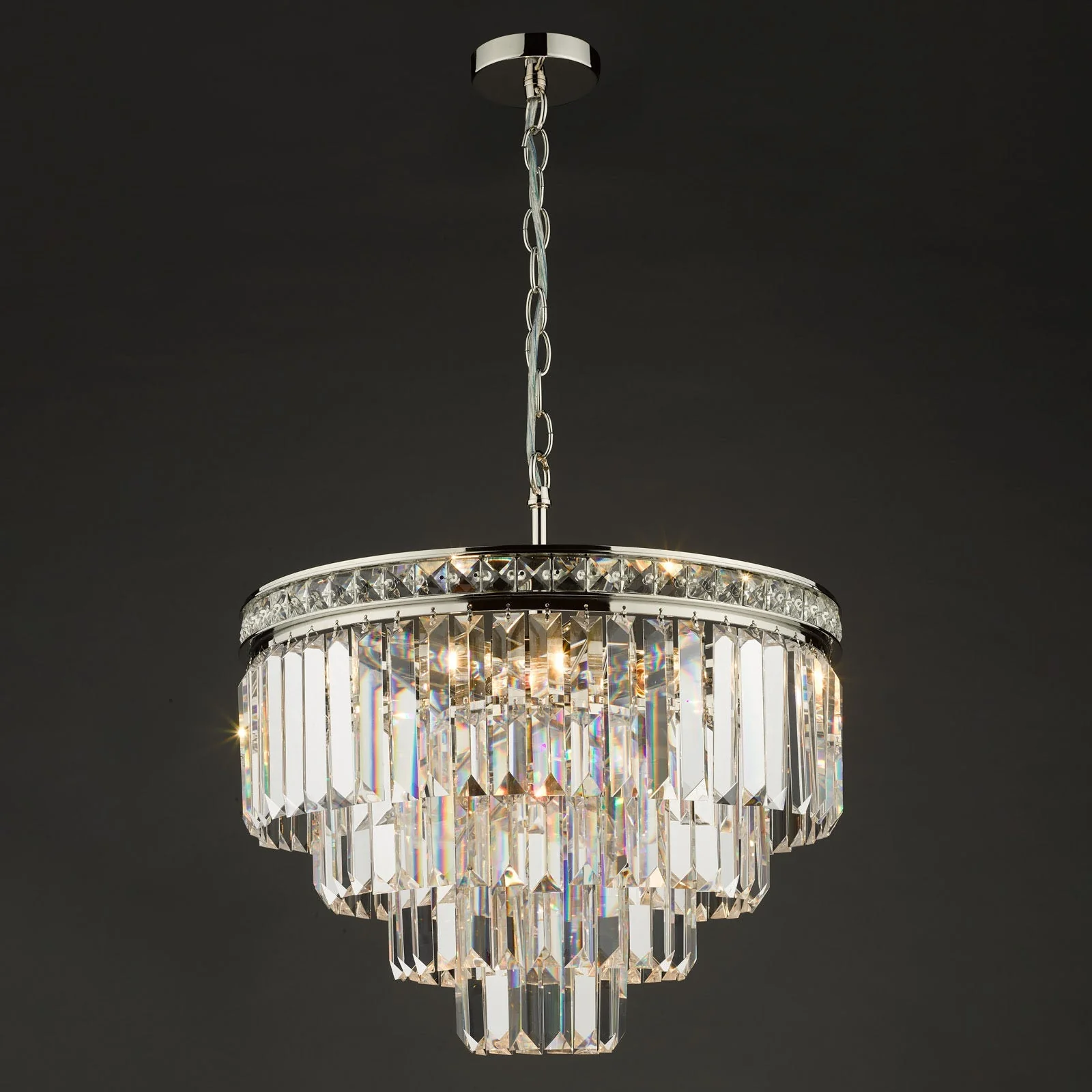 Vyana 4 Light Crystal Ceiling Light - Various Finishes - Image 15