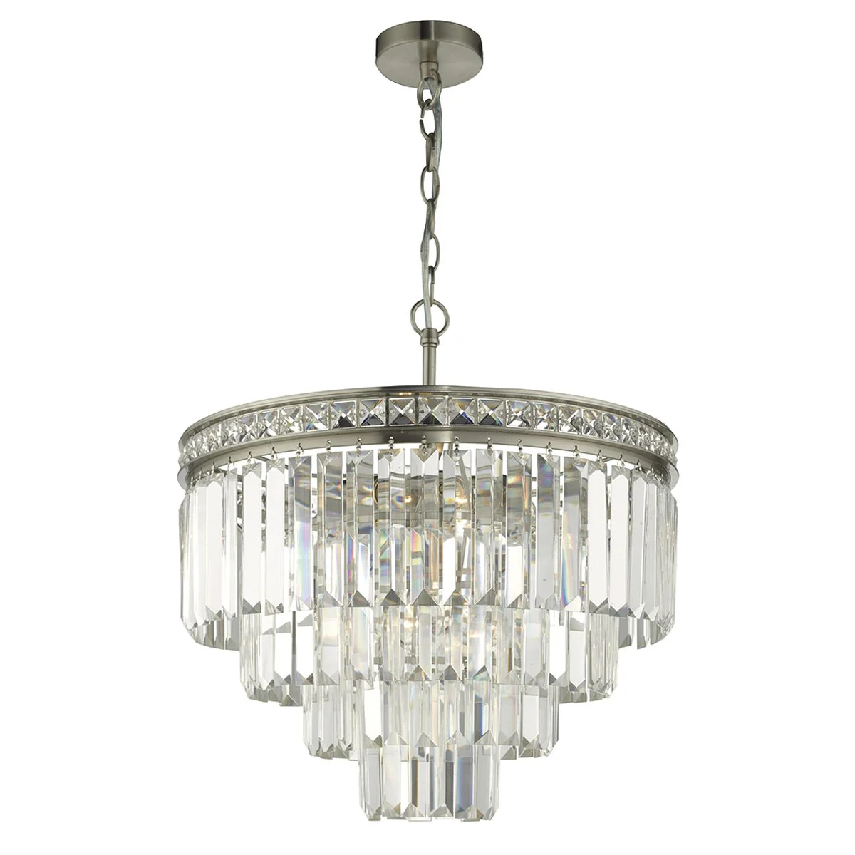 Vyana 4 Light Crystal Ceiling Light - Various Finishes - Image 20