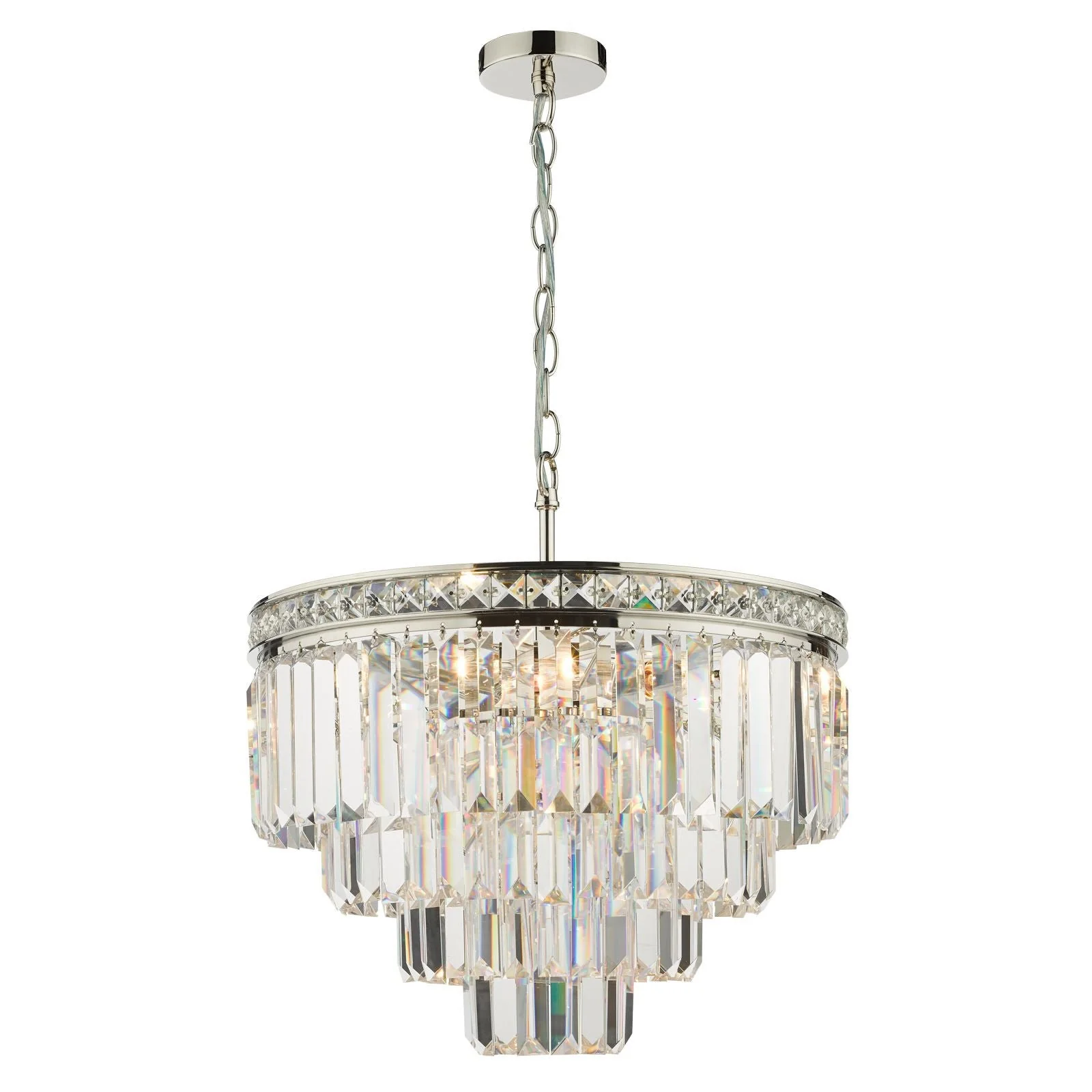 Vyana 4 Light Crystal Ceiling Light - Various Finishes - Image 22