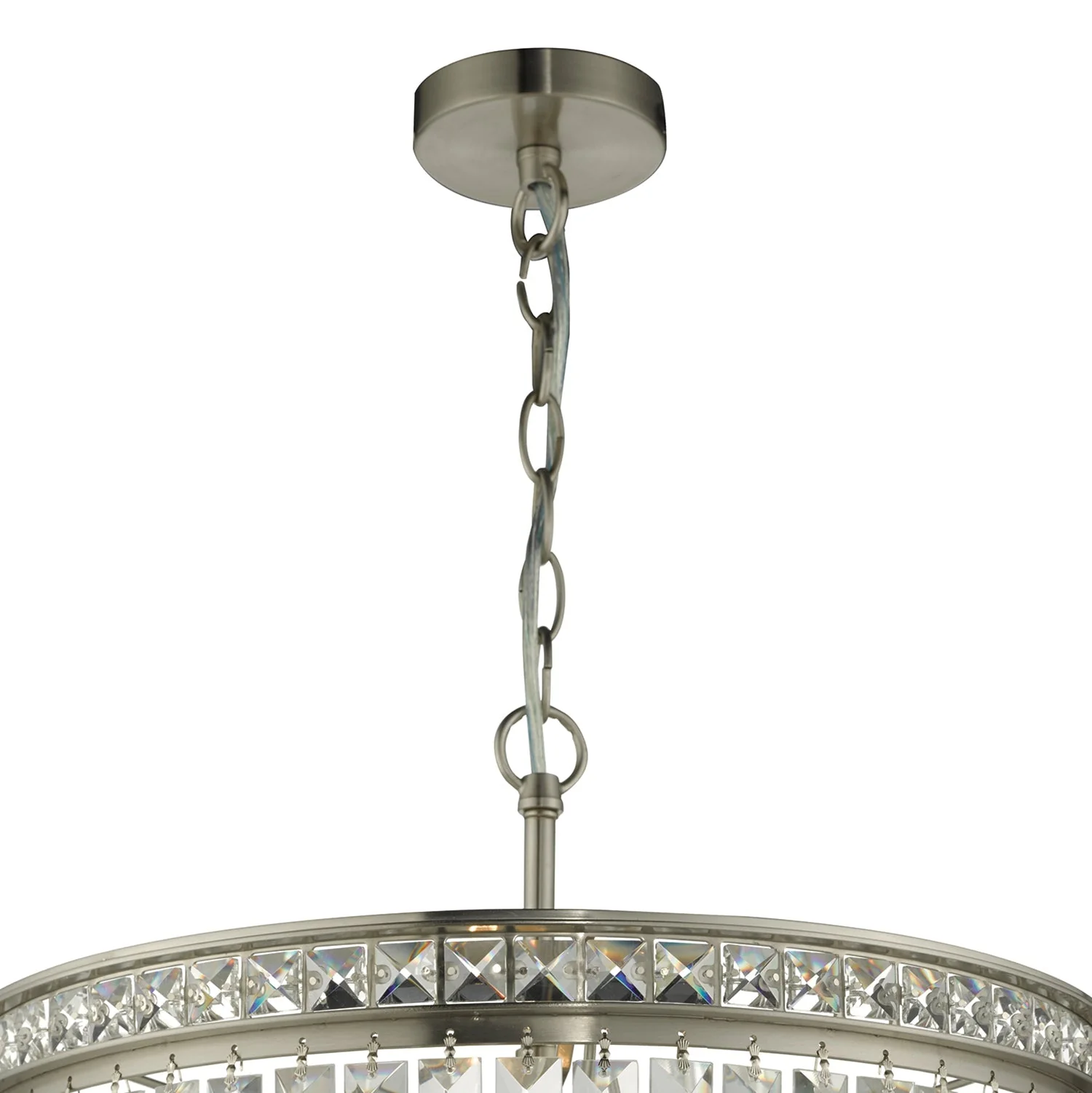 Vyana 4 Light Crystal Ceiling Light - Various Finishes - Image 3