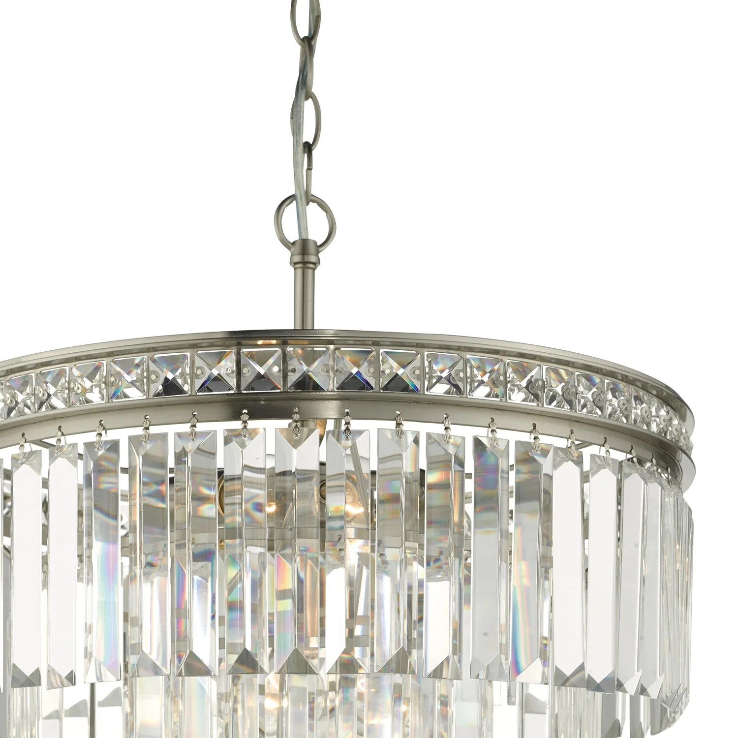 Vyana 4 Light Crystal Ceiling Light - Various Finishes - Image 5