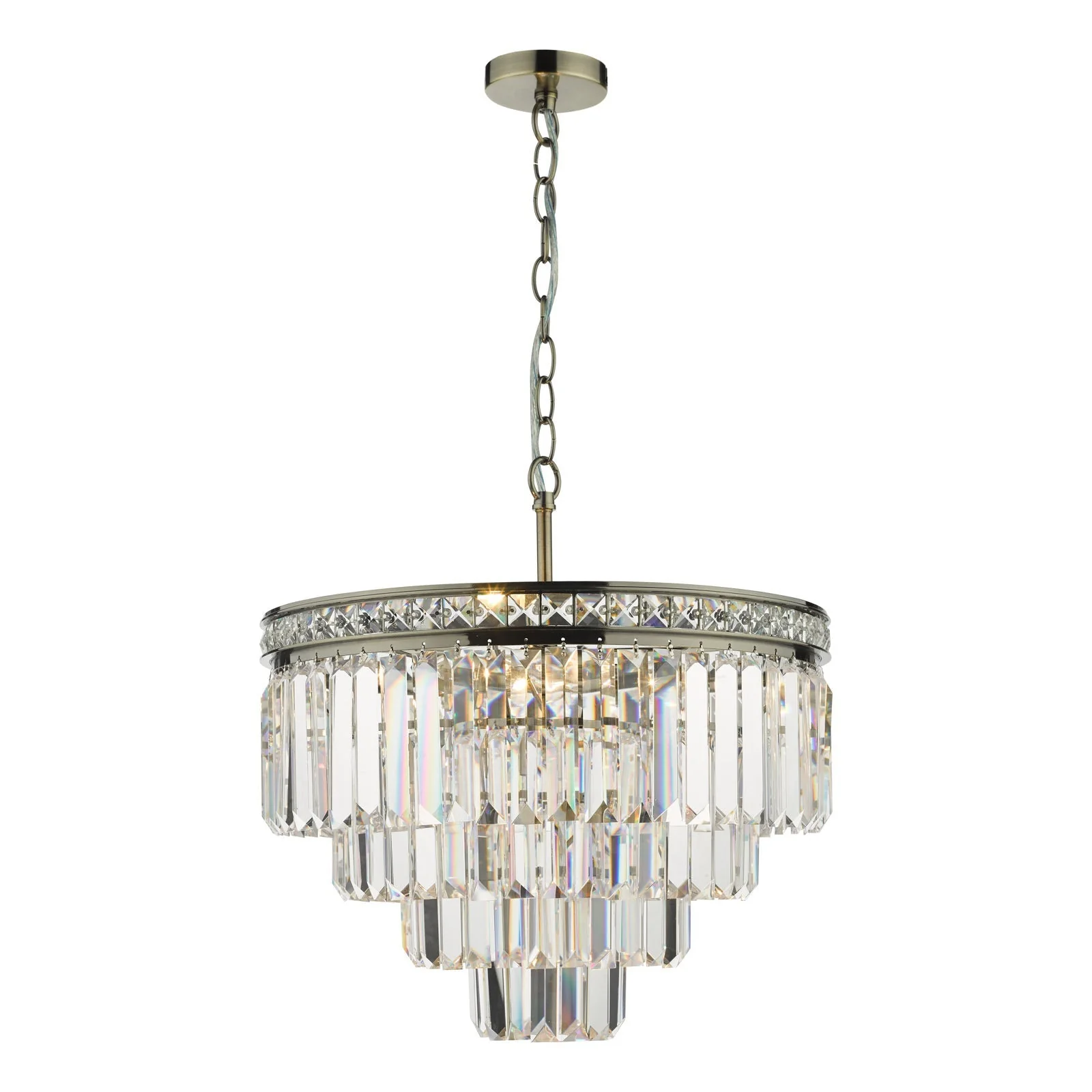 Vyana 4 Light Crystal Ceiling Light - Various Finishes - Image 6