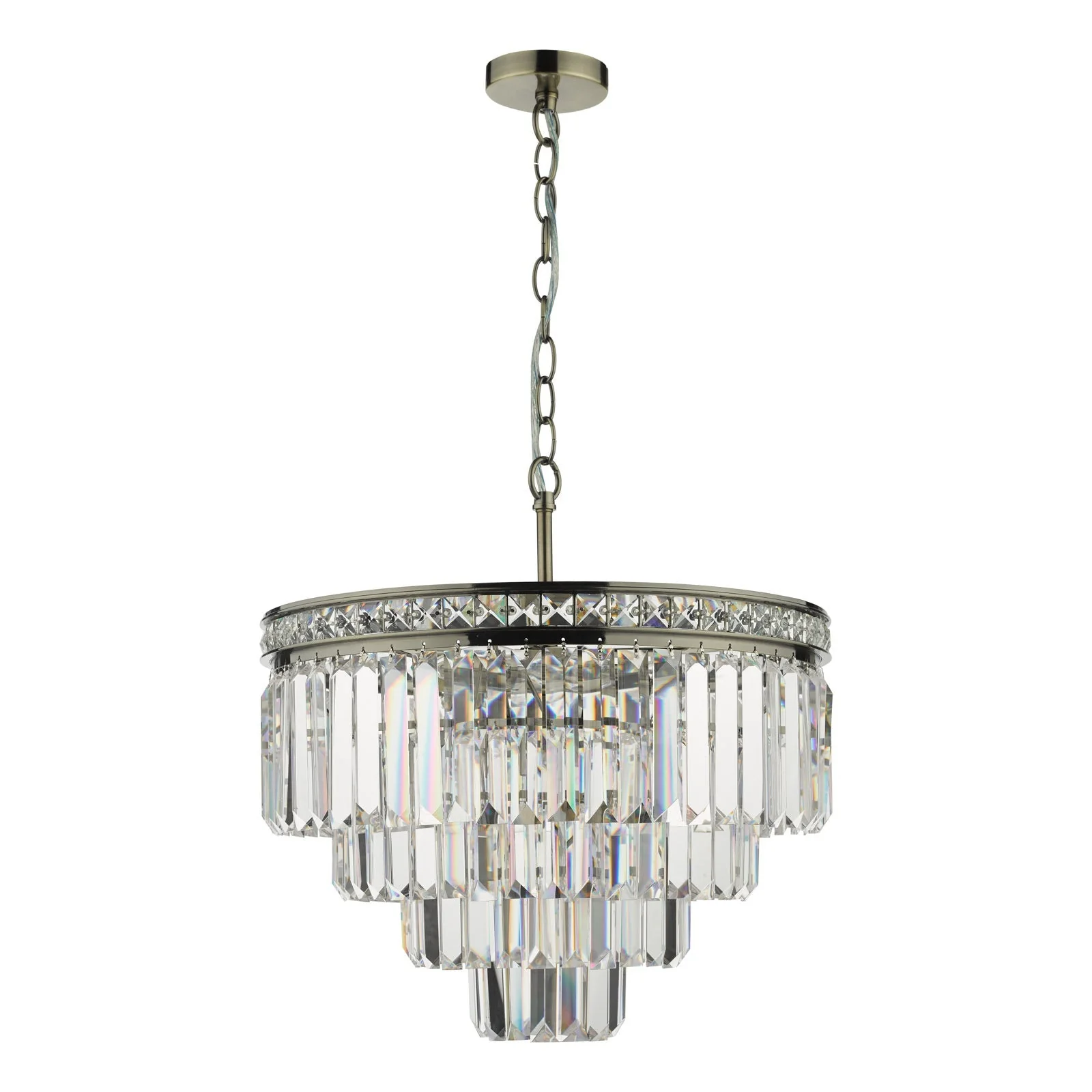Vyana 4 Light Crystal Ceiling Light - Various Finishes - Image 7