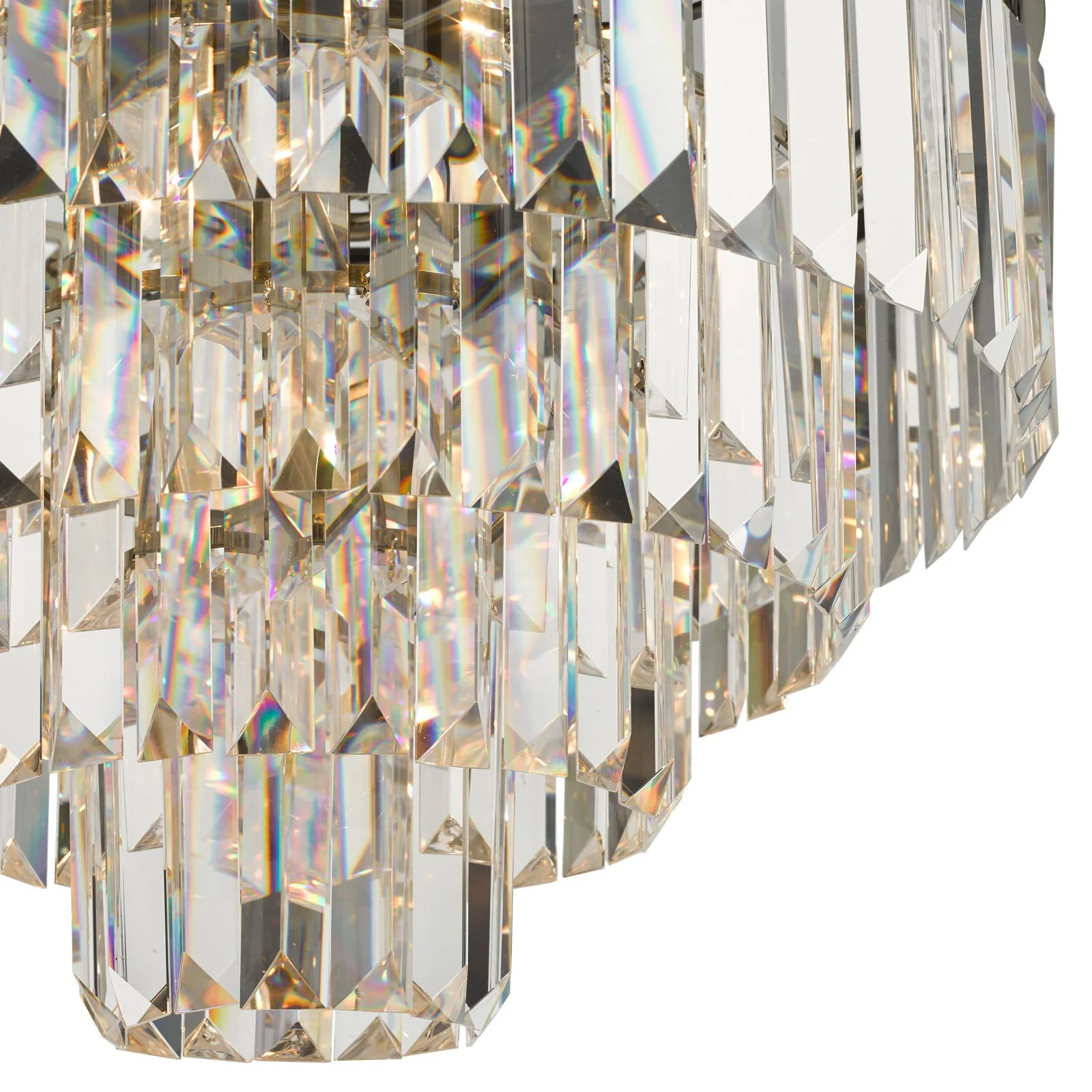 Vyana 4 Light Crystal Ceiling Light - Various Finishes - Image 9