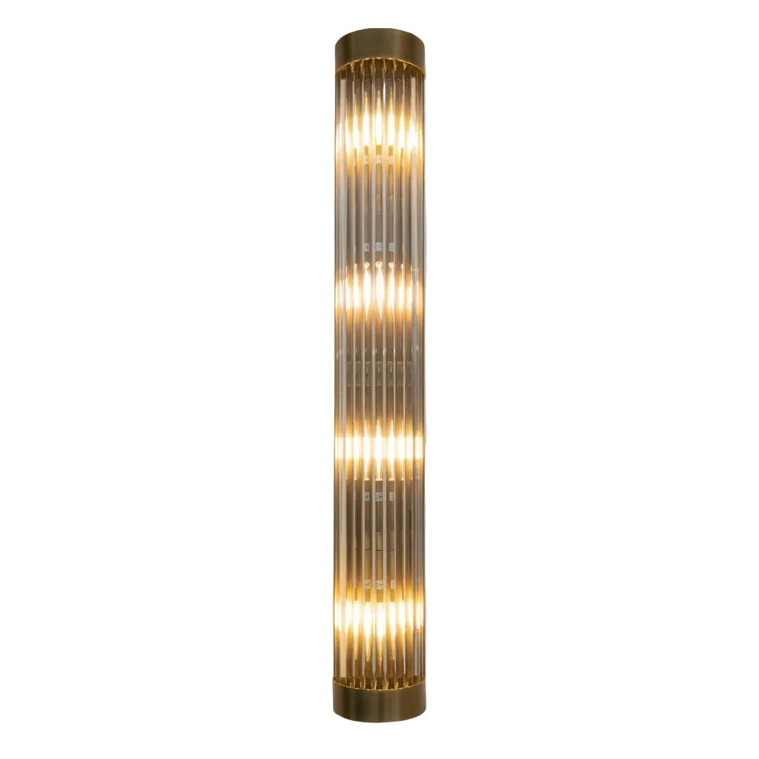 Nasir Nickel/Brass Finish Long Wall Lamp E14 - Image 2