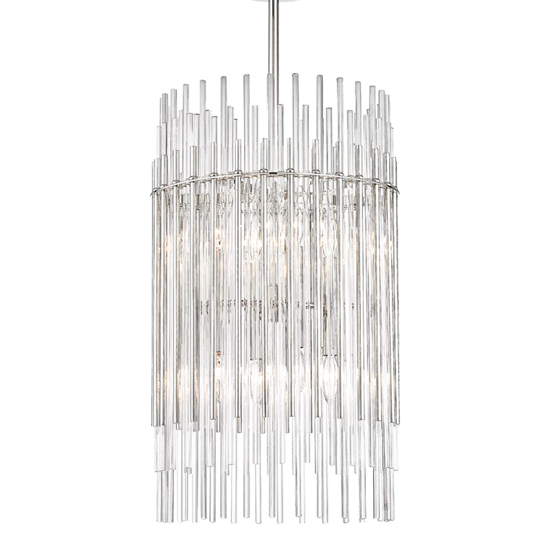 Wallis 6/8Lt Pendant - Brass/Nickel - Image 3