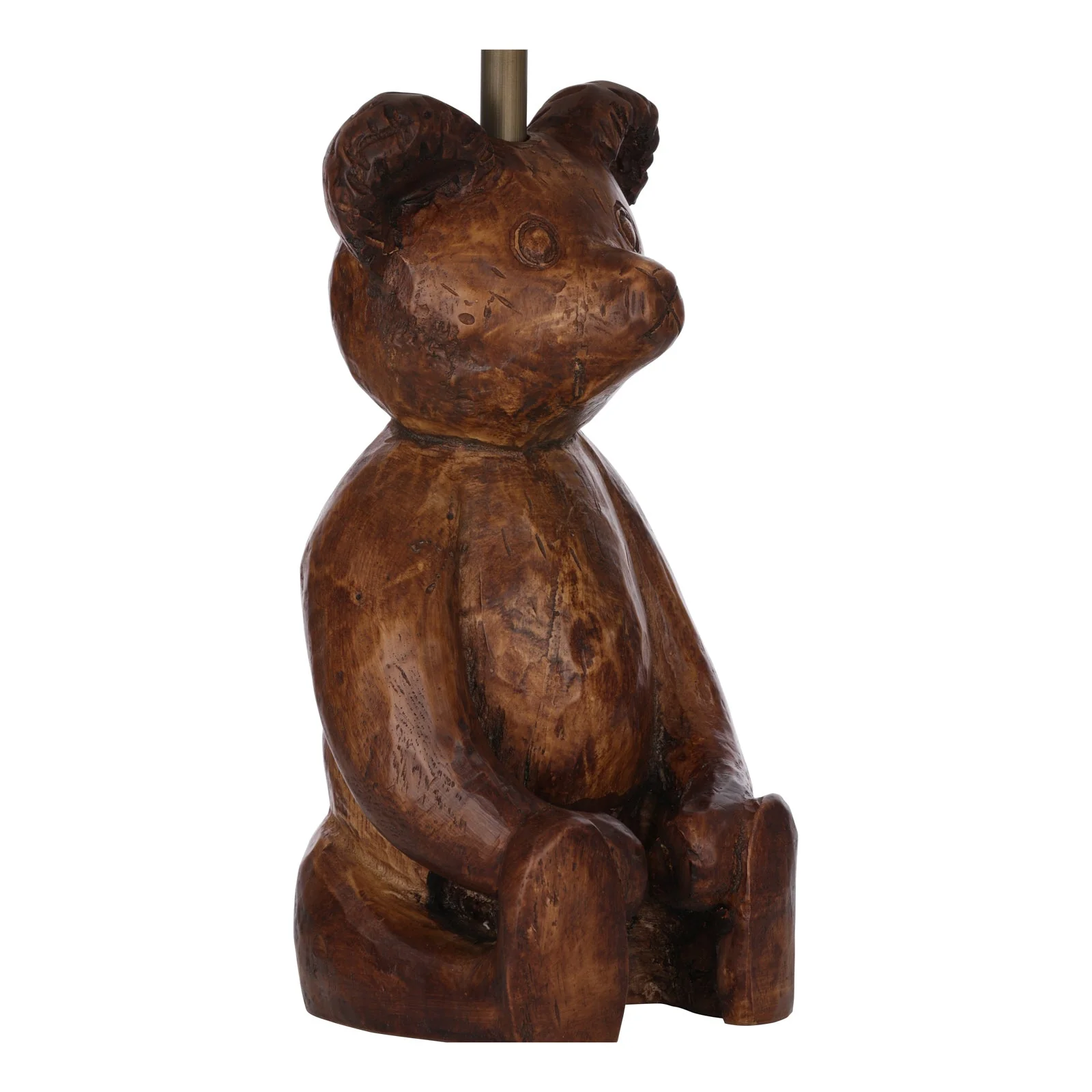 Walter Table Lamp In Wood Effect Base Only B22 - Image 6