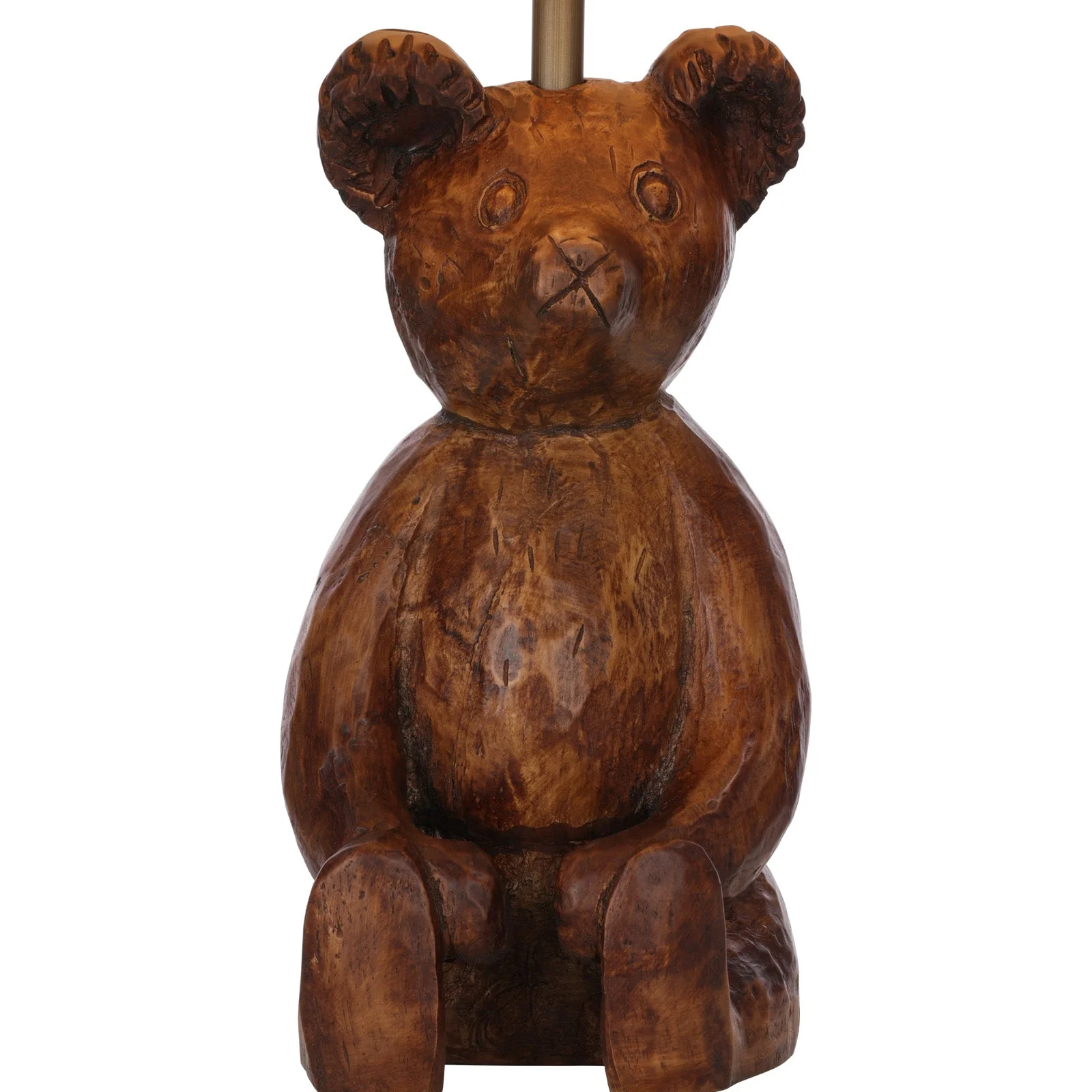 Walter Table Lamp In Wood Effect Base Only B22 - Image 7