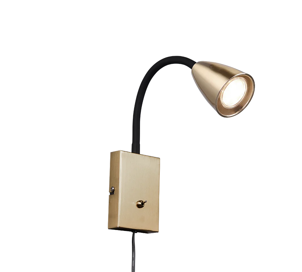 Wanda 1Lt Task Light - Nickel/Brass/White - Image 5