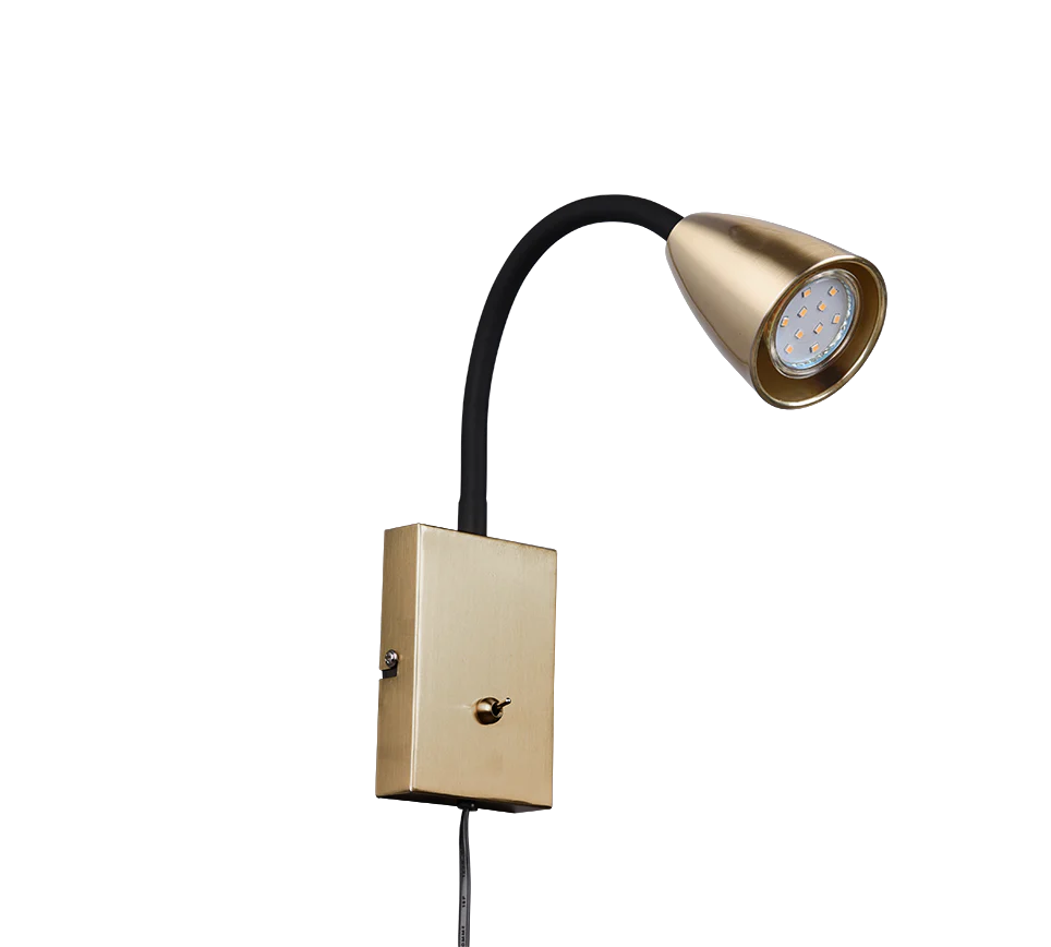 Wanda 1Lt Task Light - Nickel/Brass/White - Image 7