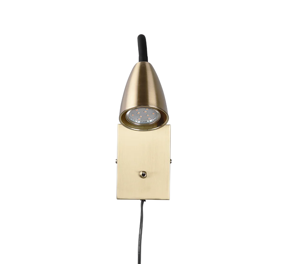 Wanda 1Lt Task Light - Nickel/Brass/White - Image 8
