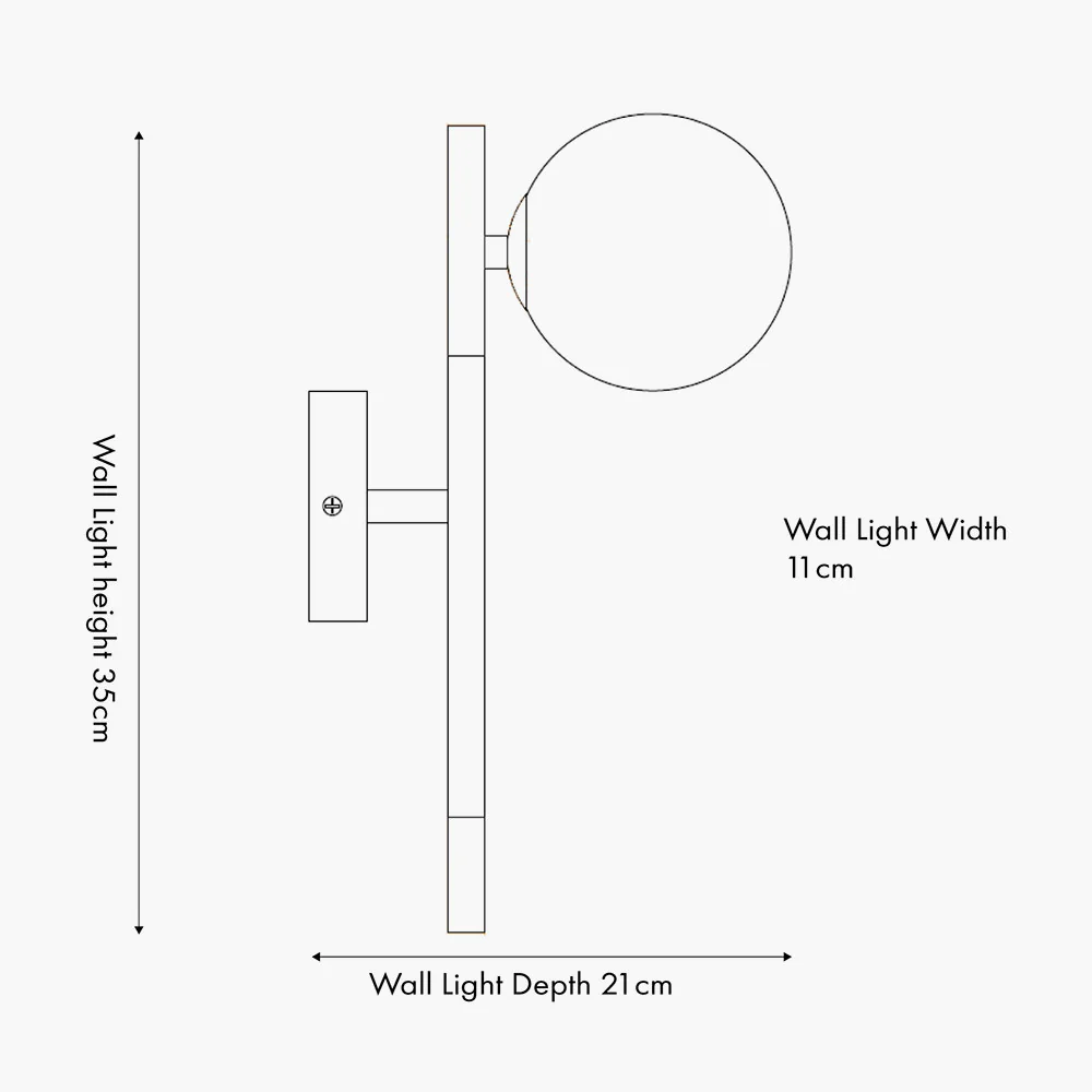Wanda Black Metal Wall Light - Image 3