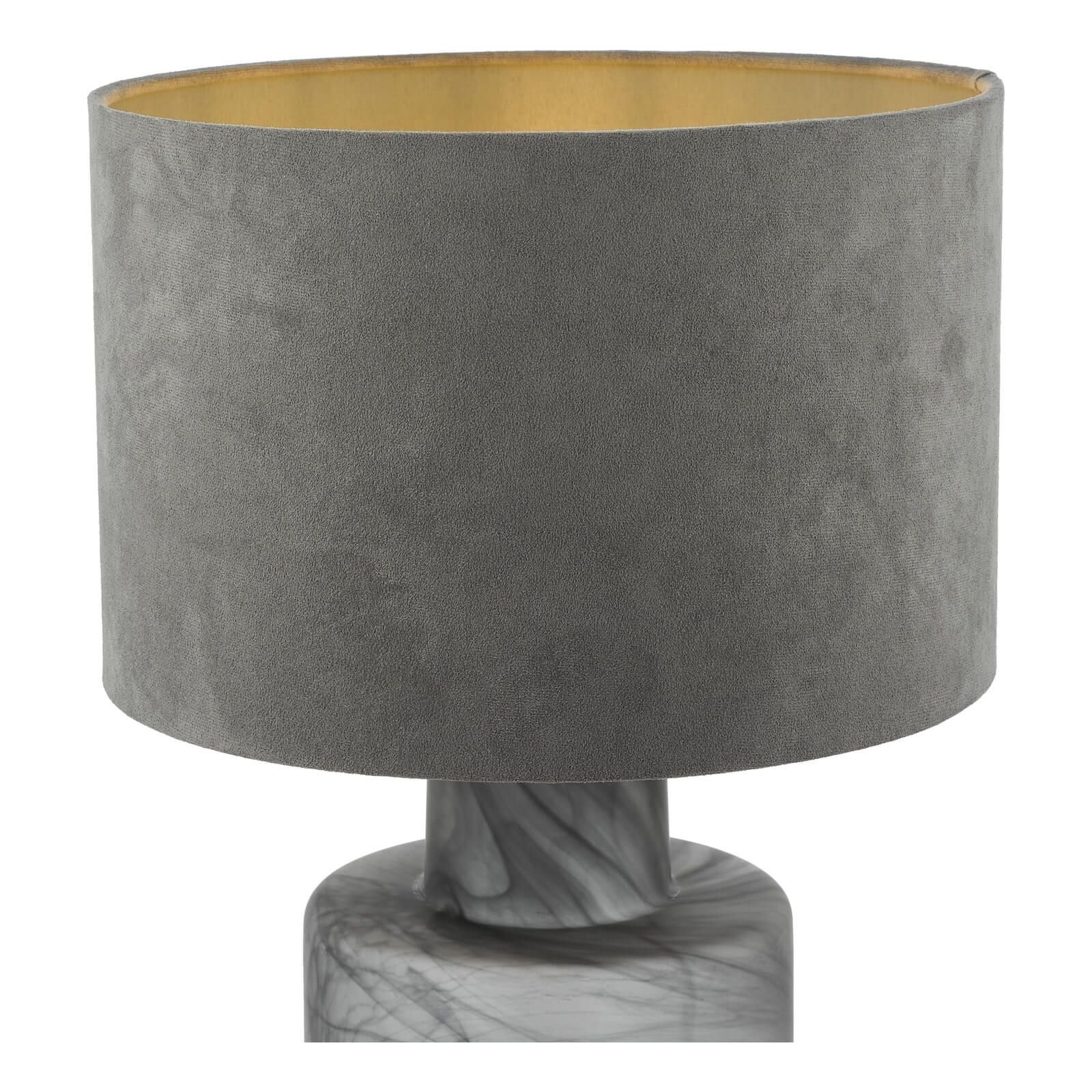 Wanda Table Lamp Smoked Glass With Shade - Image 2