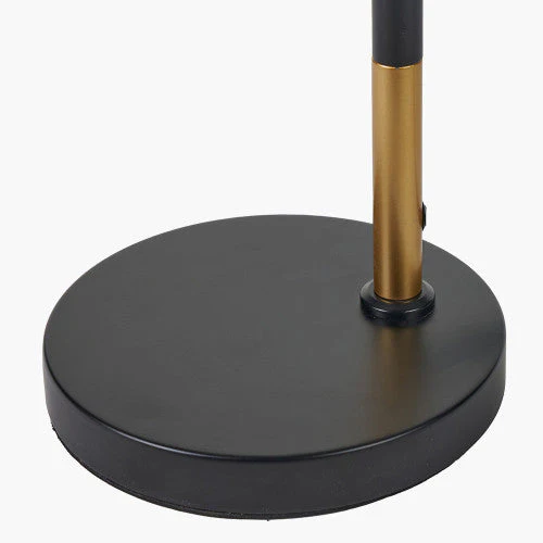 Wanda White Orb and Black Metal Floor Lamp - Image 3