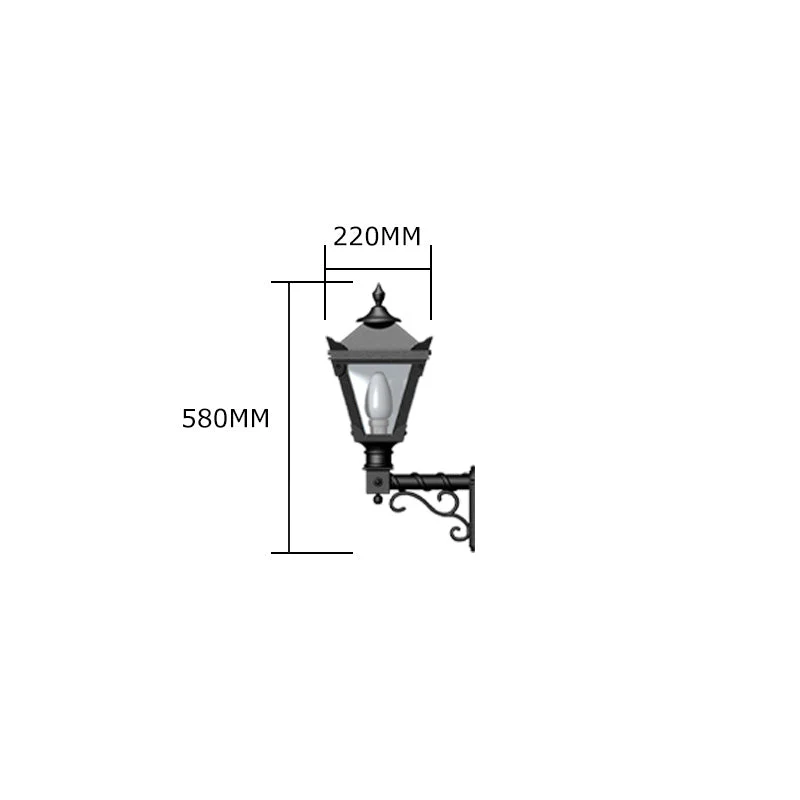 Warburton 1Lt Outdoor Wall Lamp - Image 6