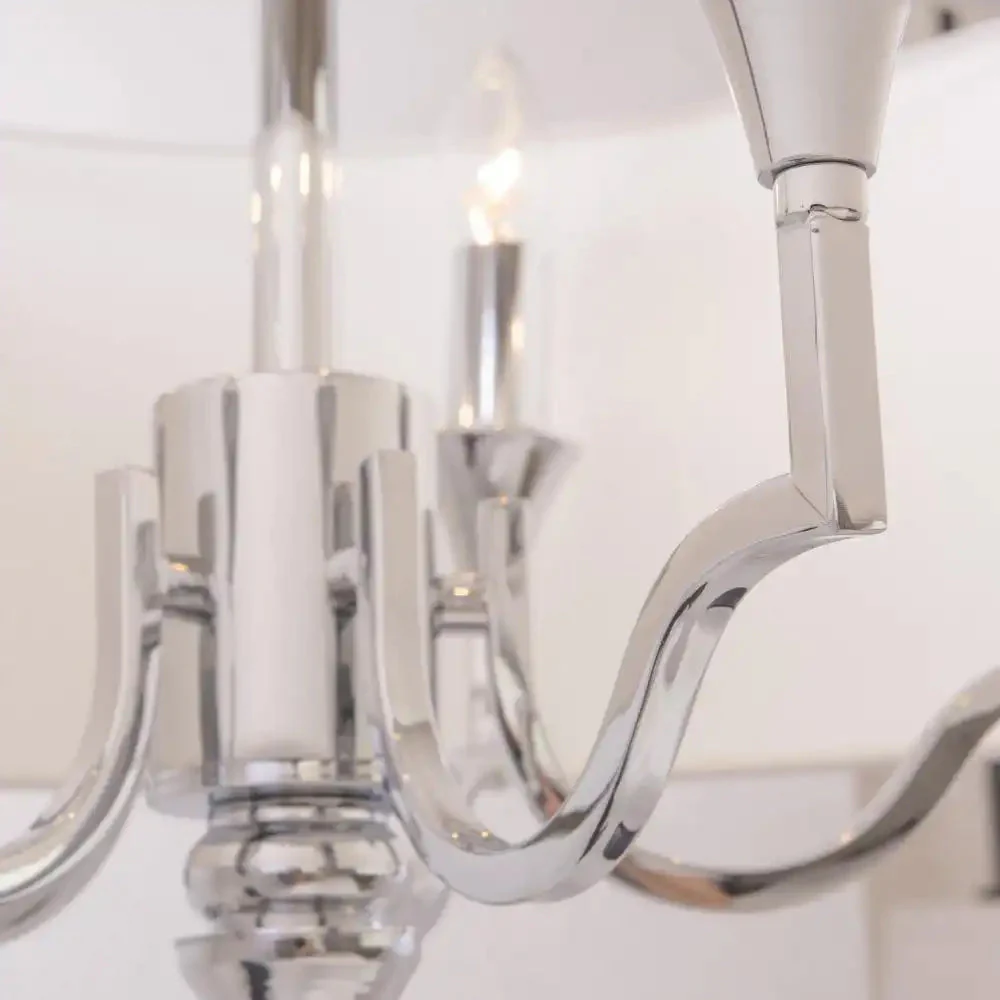 Washington Centre Ceiling Light Nickel Finish 4lt - Image 4