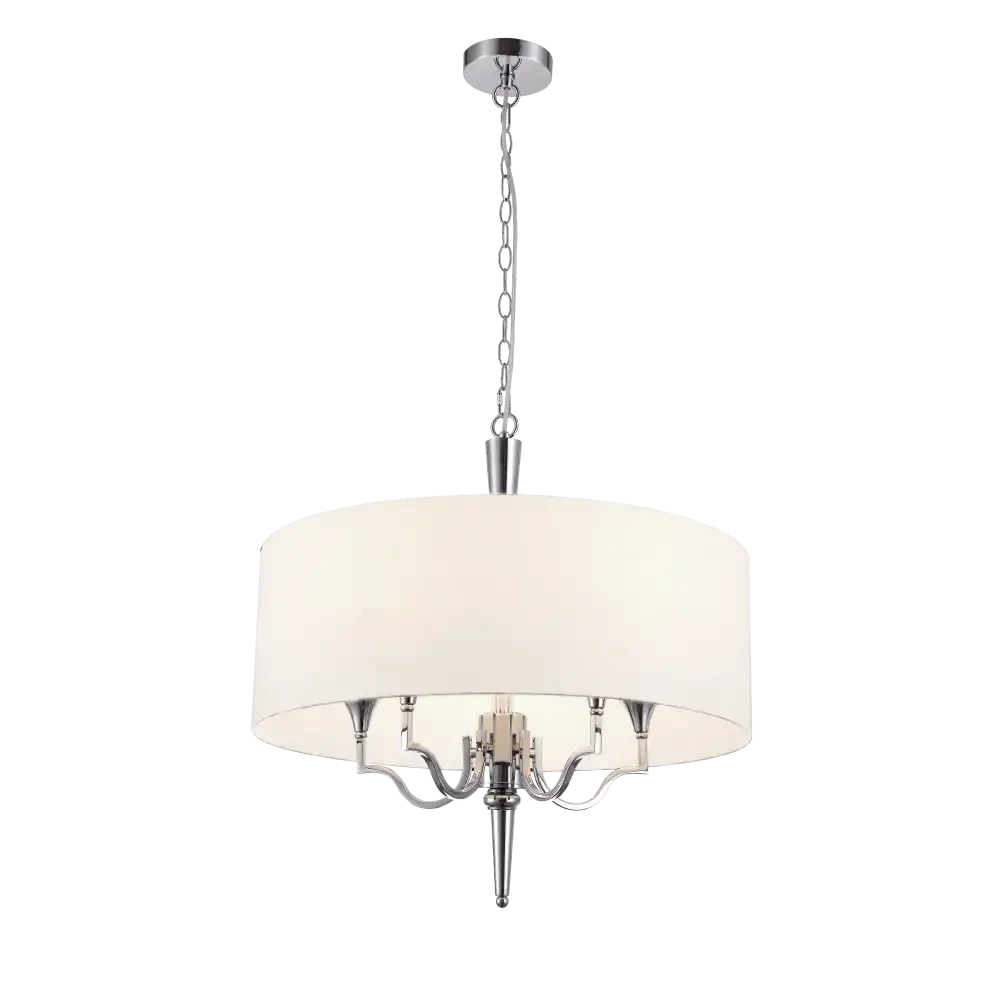 Washington Centre Ceiling Light Nickel Finish 4lt - Image 6
