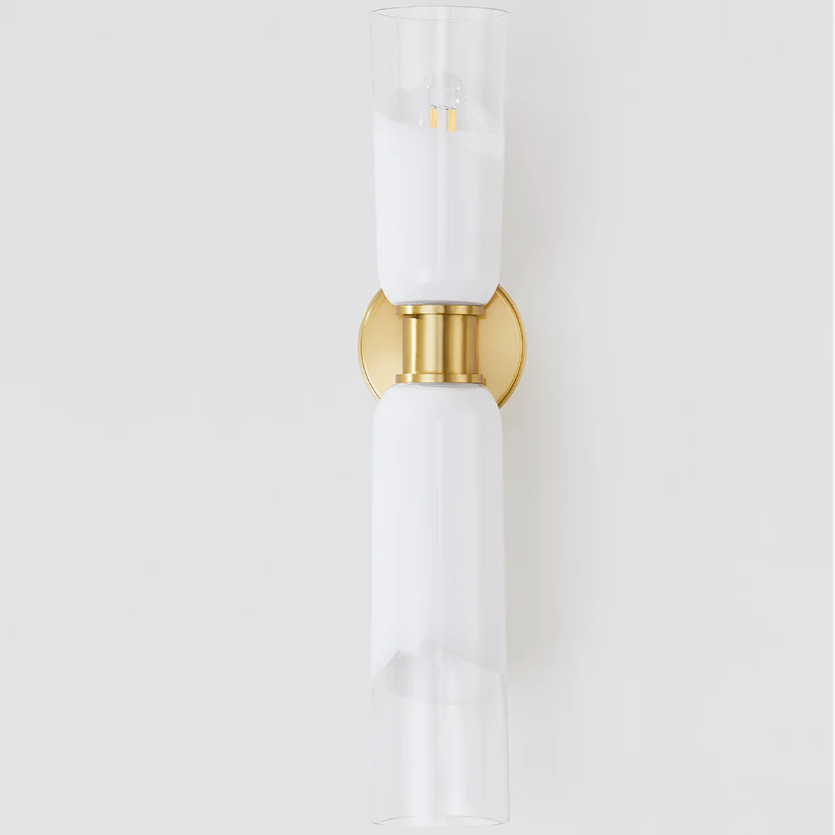 Wasson 2Lt Wall Sconce - Nickel/Brass - Image 3