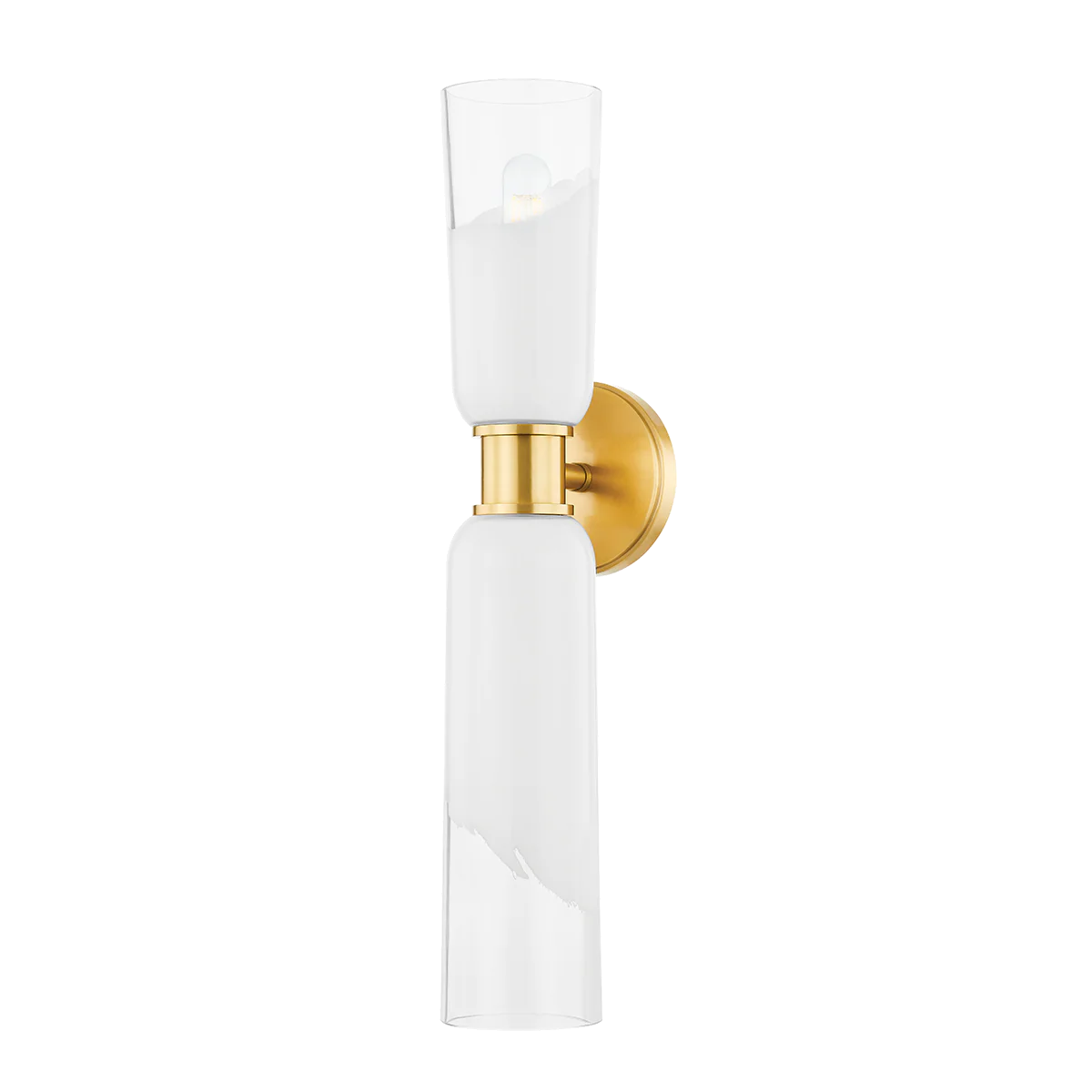 Wasson 2Lt Wall Sconce - Nickel/Brass - Image 5