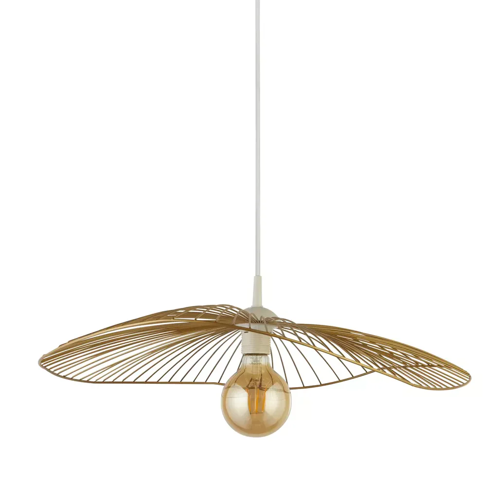 Wave Pendant Convertible to Flush- Black/ Gold Finish - Image 2