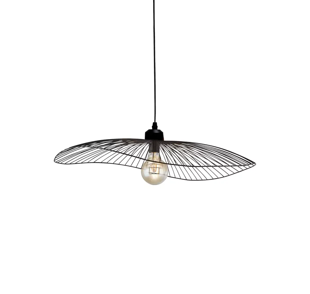 Wave Pendant Convertible to Flush- Black/ Gold Finish - Image 8