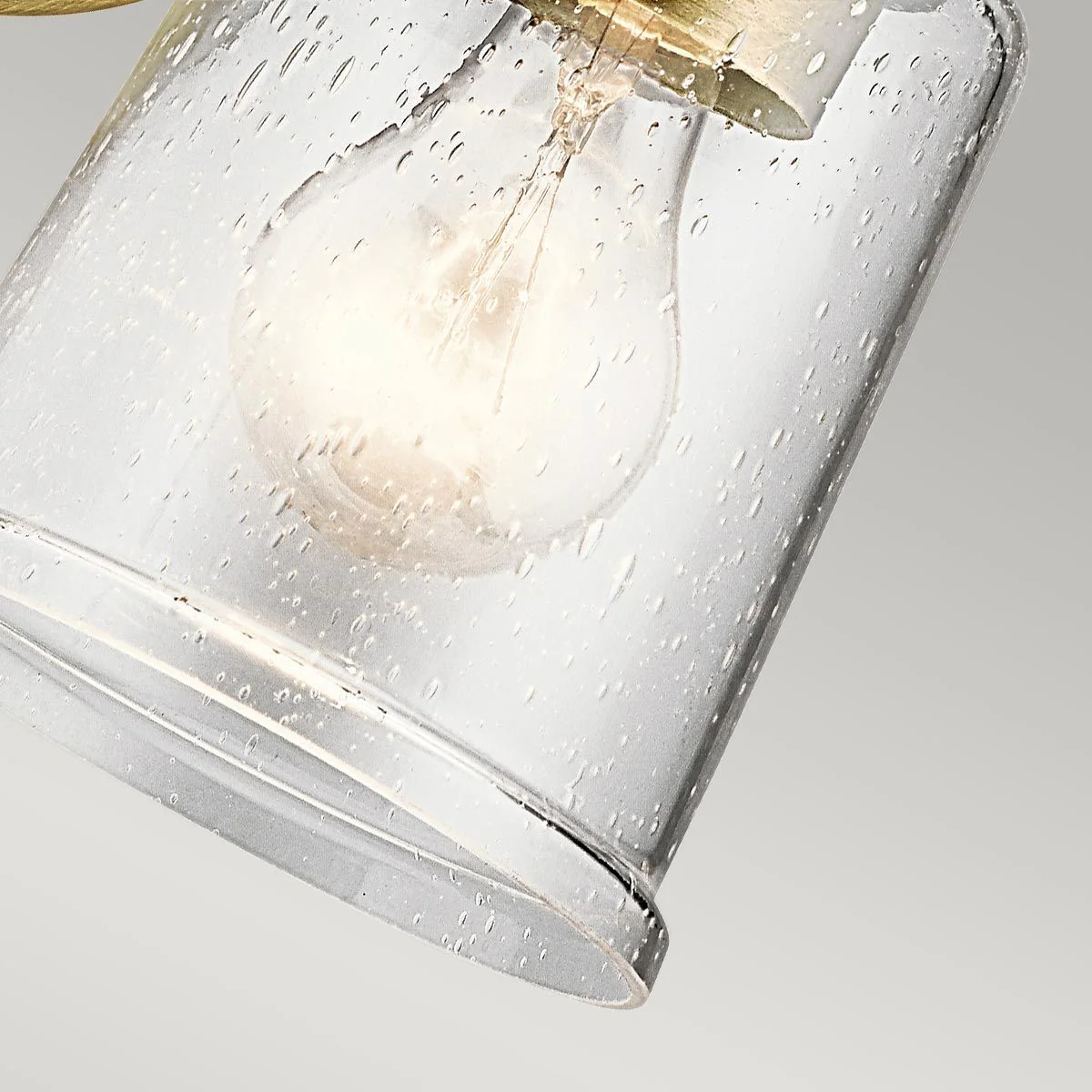 Waverly 1 Light Wall Light - Classic Pewter/Natural Brass IP20 E27 - Image 7