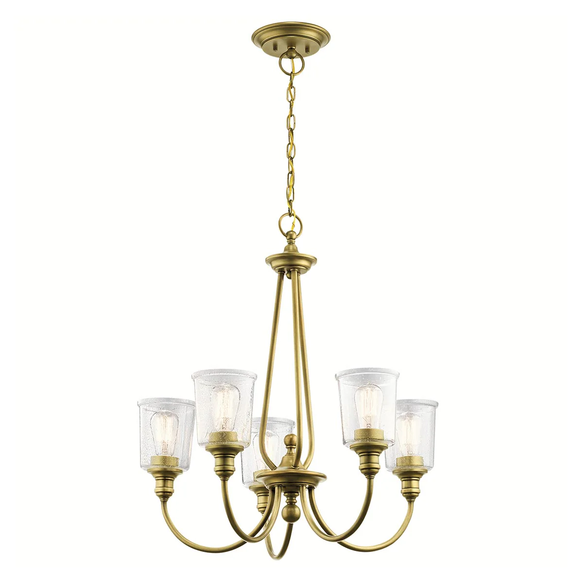 Waverly 3/5Lt Multi-Arm Pendant - Brass/Pewter - Image 4
