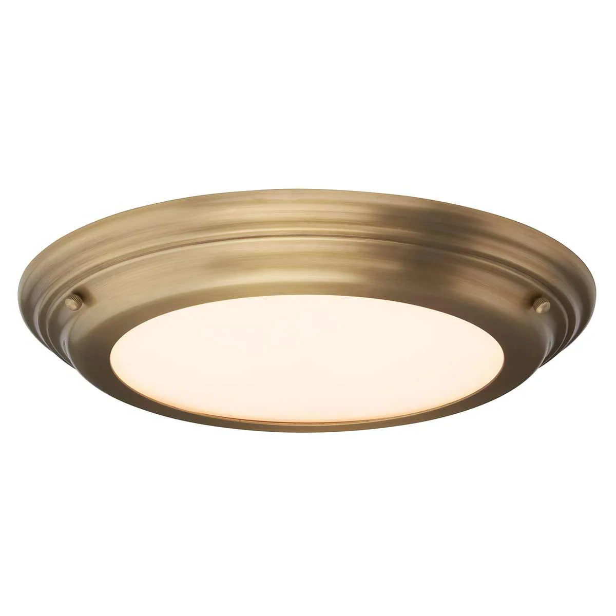 Welland 1 Light Flush Mount IP54 – Polished Chrome / Polished Brass / Aged Brass - Image 11