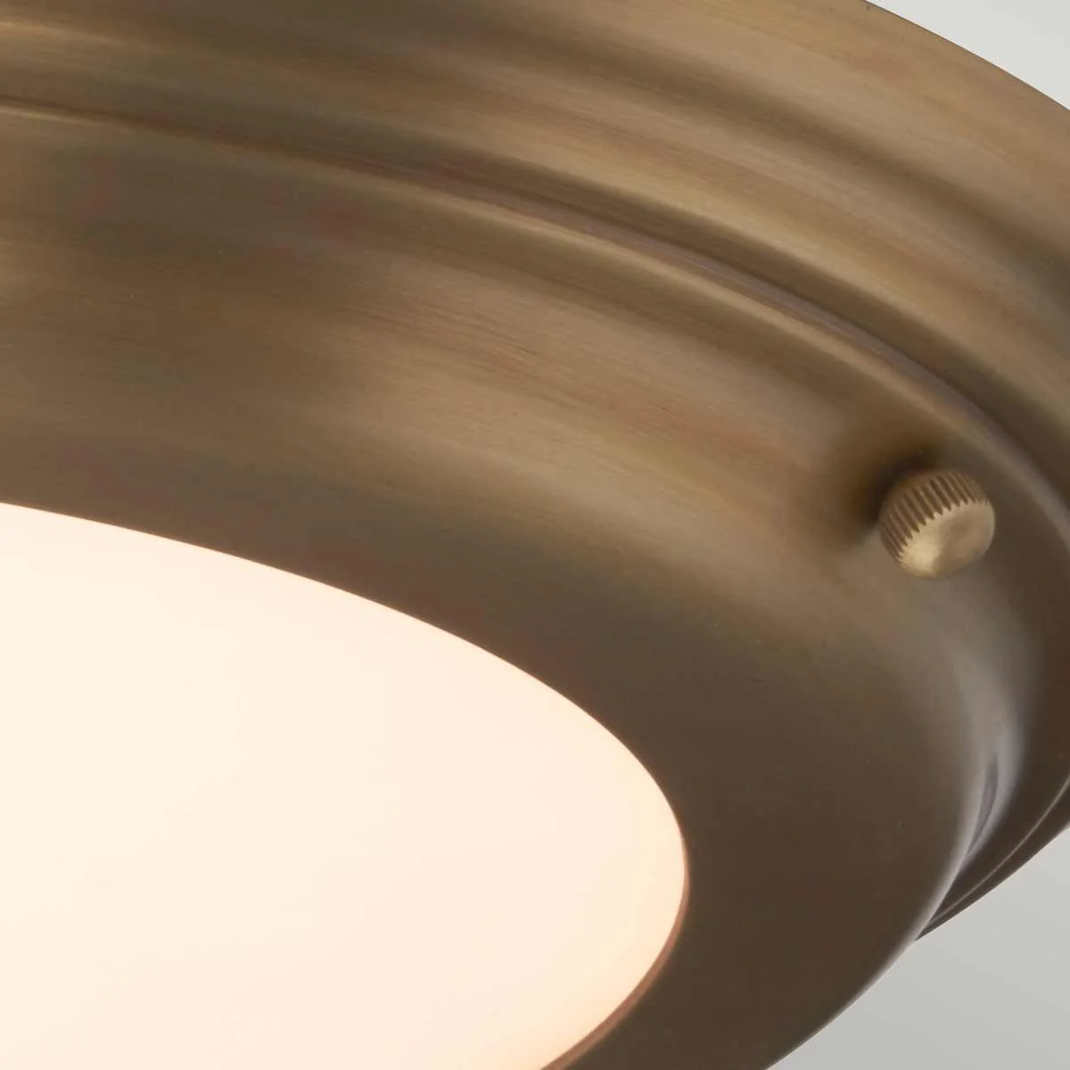 Welland 1 Light Flush Mount IP54 – Polished Chrome / Polished Brass / Aged Brass - Image 12