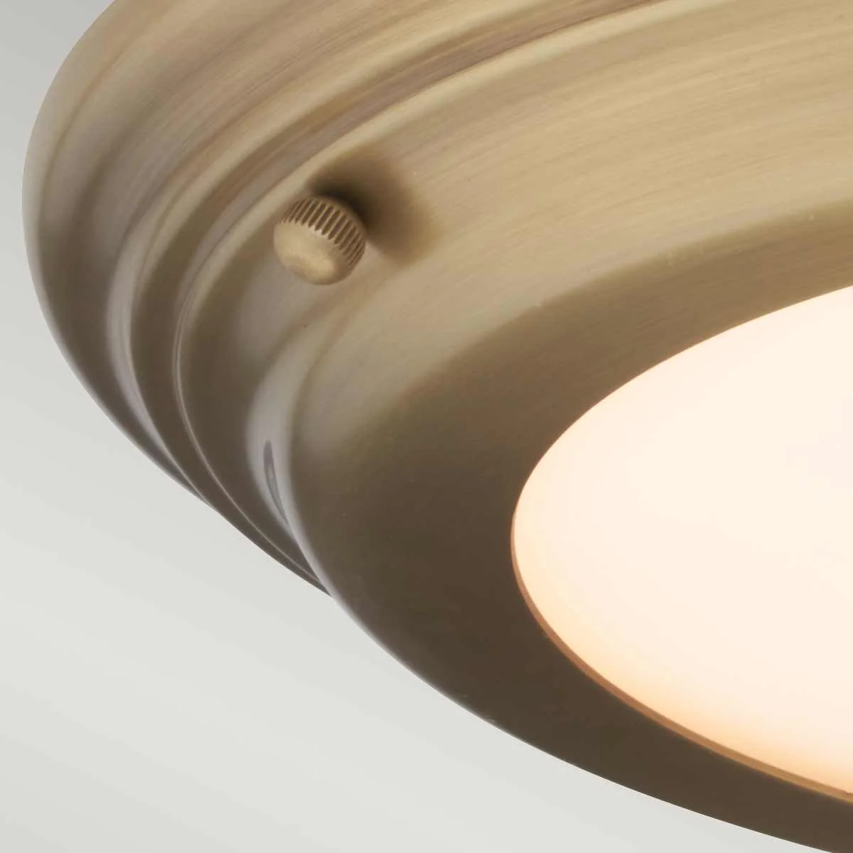 Welland 1 Light Flush Mount IP54 – Polished Chrome / Polished Brass / Aged Brass - Image 15