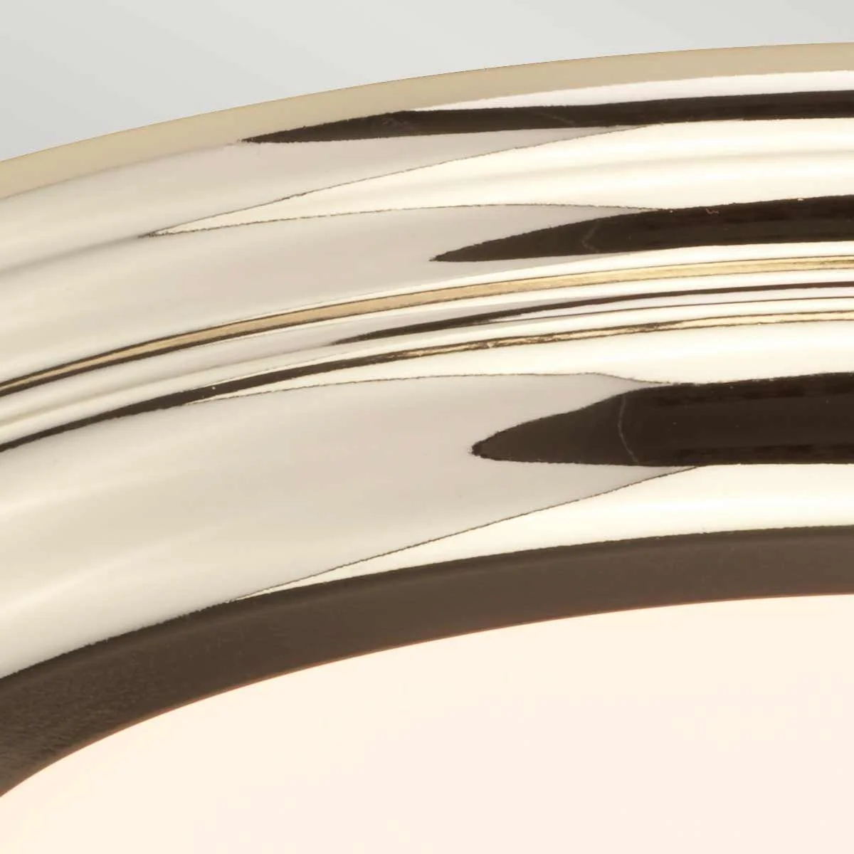 Welland 1 Light Flush Mount IP54 – Polished Chrome / Polished Brass / Aged Brass - Image 3