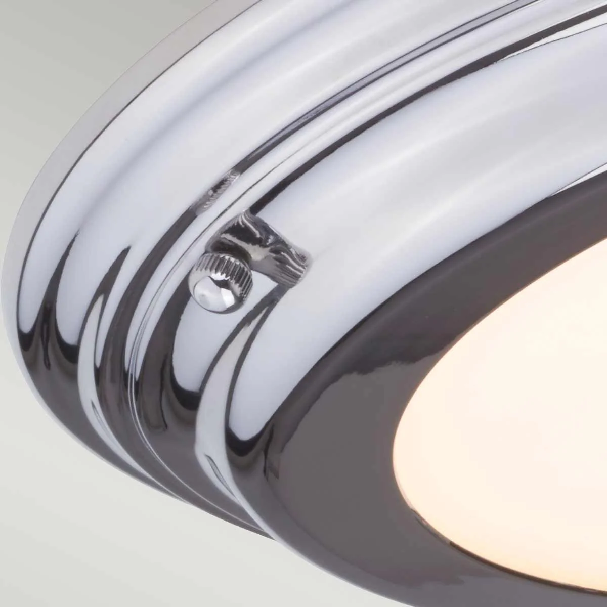Welland 1 Light Flush Mount IP54 – Polished Chrome / Polished Brass / Aged Brass - Image 7