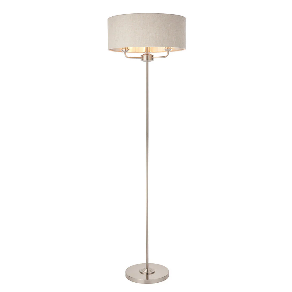 Westbury 1/3Lt Floor Lamp In Various Finishes E14 - Image 16