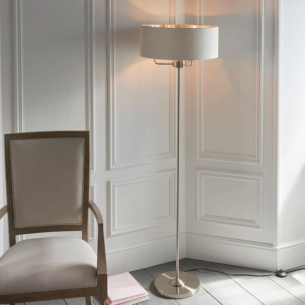 Westbury 1/3Lt Floor Lamp In Various Finishes E14 - Image 17