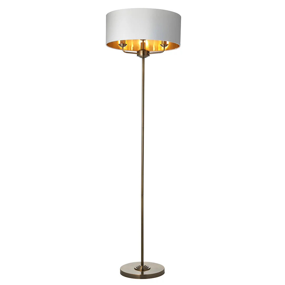 Westbury 1/3Lt Floor Lamp In Various Finishes E14 - Image 26