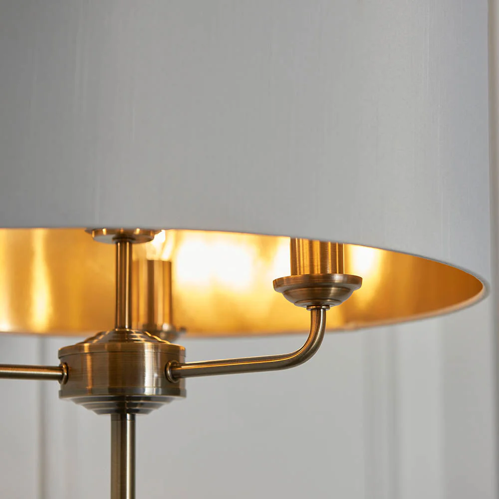 Westbury 1/3Lt Floor Lamp In Various Finishes E14 - Image 33