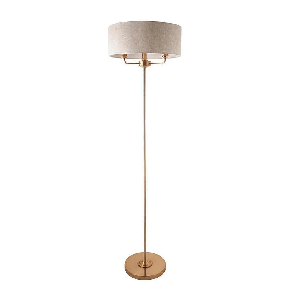 Westbury 1/3Lt Floor Lamp In Various Finishes E14 - Image 5