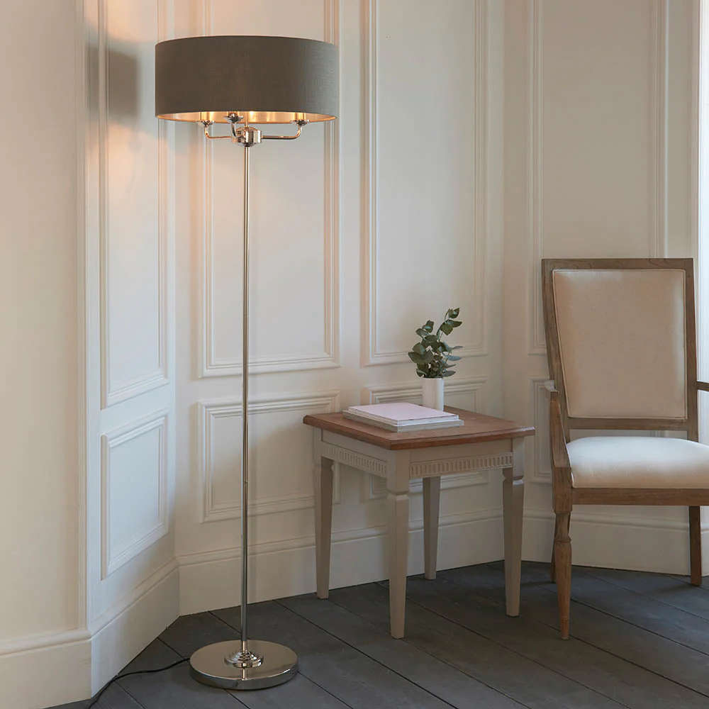 Westbury 1/3Lt Floor Lamp In Various Finishes E14 - Image 7