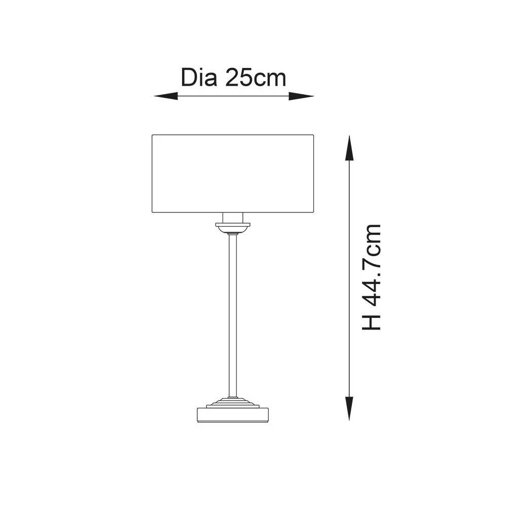 Westbury 1/3Lt Table Lamp In Various Finishes E14 - Image 32