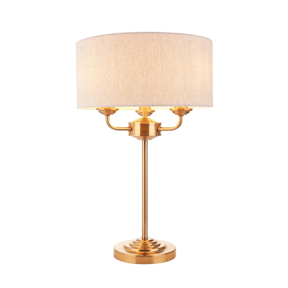 Westbury 1/3Lt Table Lamp In Various Finishes E14 - Image 4