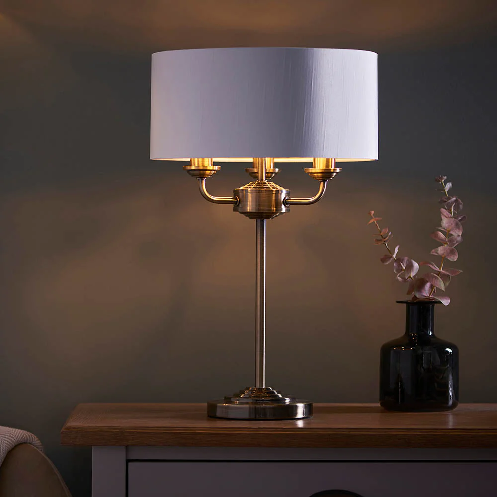 Westbury 1/3Lt Table Lamp In Various Finishes E14 - Image 40