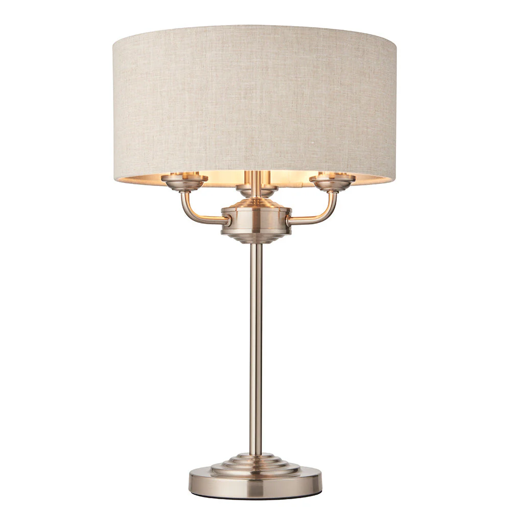 Westbury 1/3Lt Table Lamp In Various Finishes E14 - Image 7