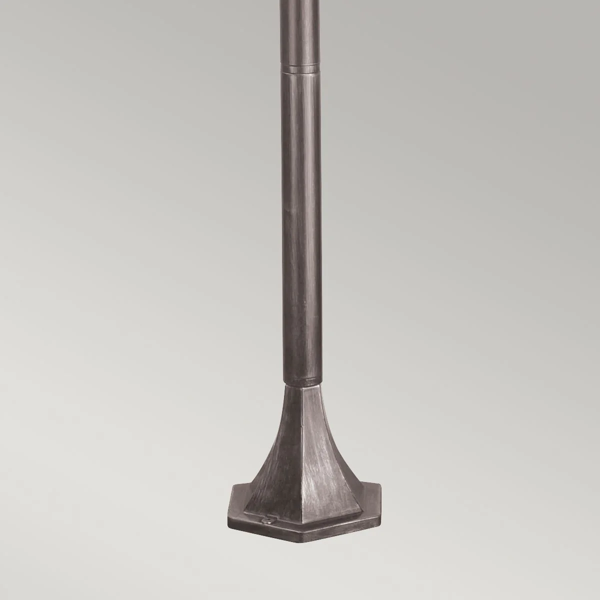 Wexford 1/2Lt Pillar Lantern -  Black & Silver IP44 E27 - Image 4
