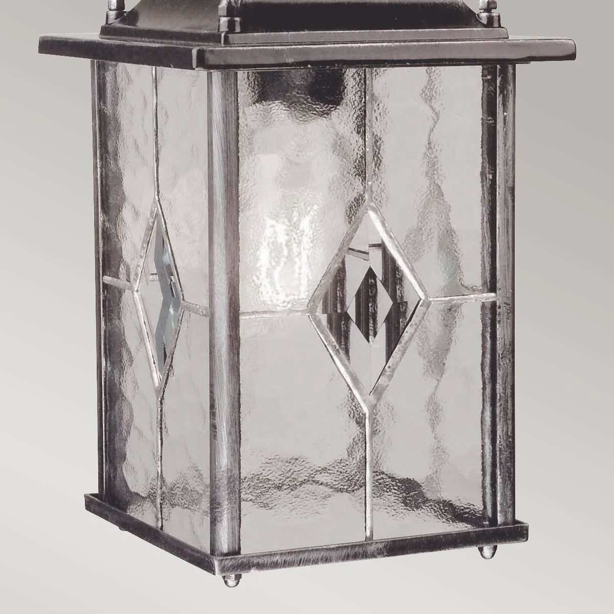 Wexford 1 Light Chain Lantern - Black/Silver IP23 E27 - Image 4