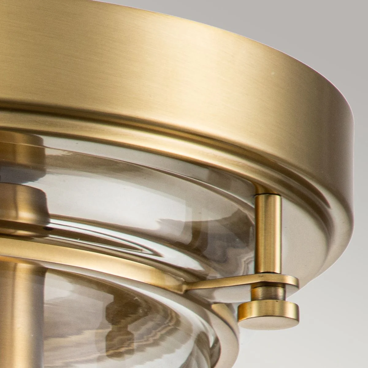Whistling Flush Bathroom Light IP44 - Polished Chrome / Polished Brass / Brushed Brass - Image 13