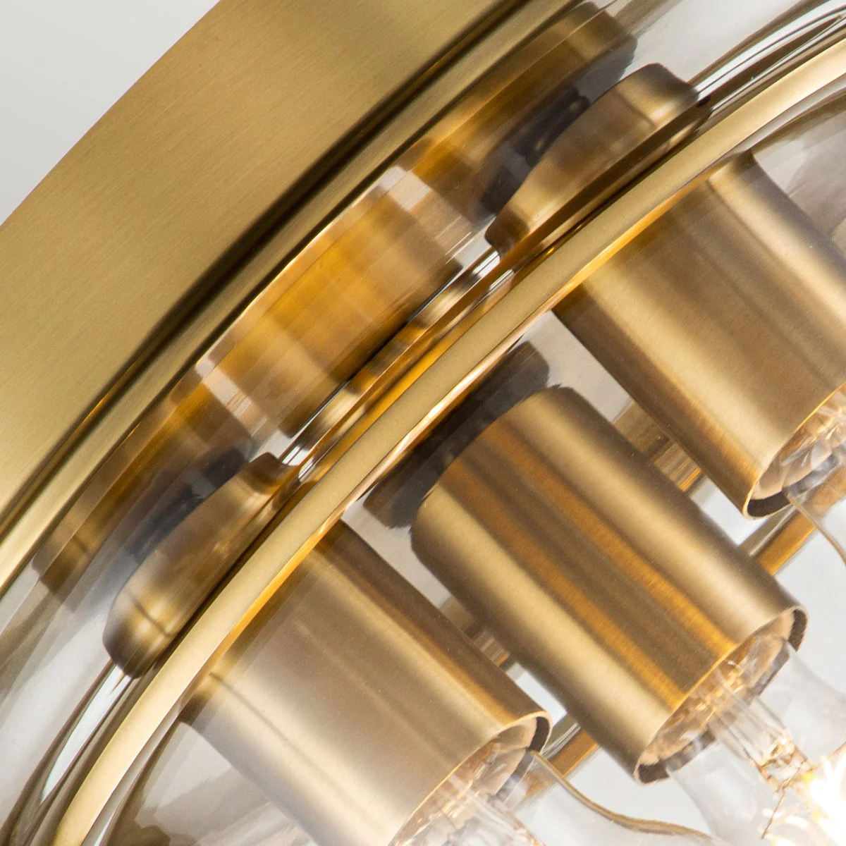 Whistling Flush Bathroom Light IP44 - Polished Chrome / Polished Brass / Brushed Brass - Image 14
